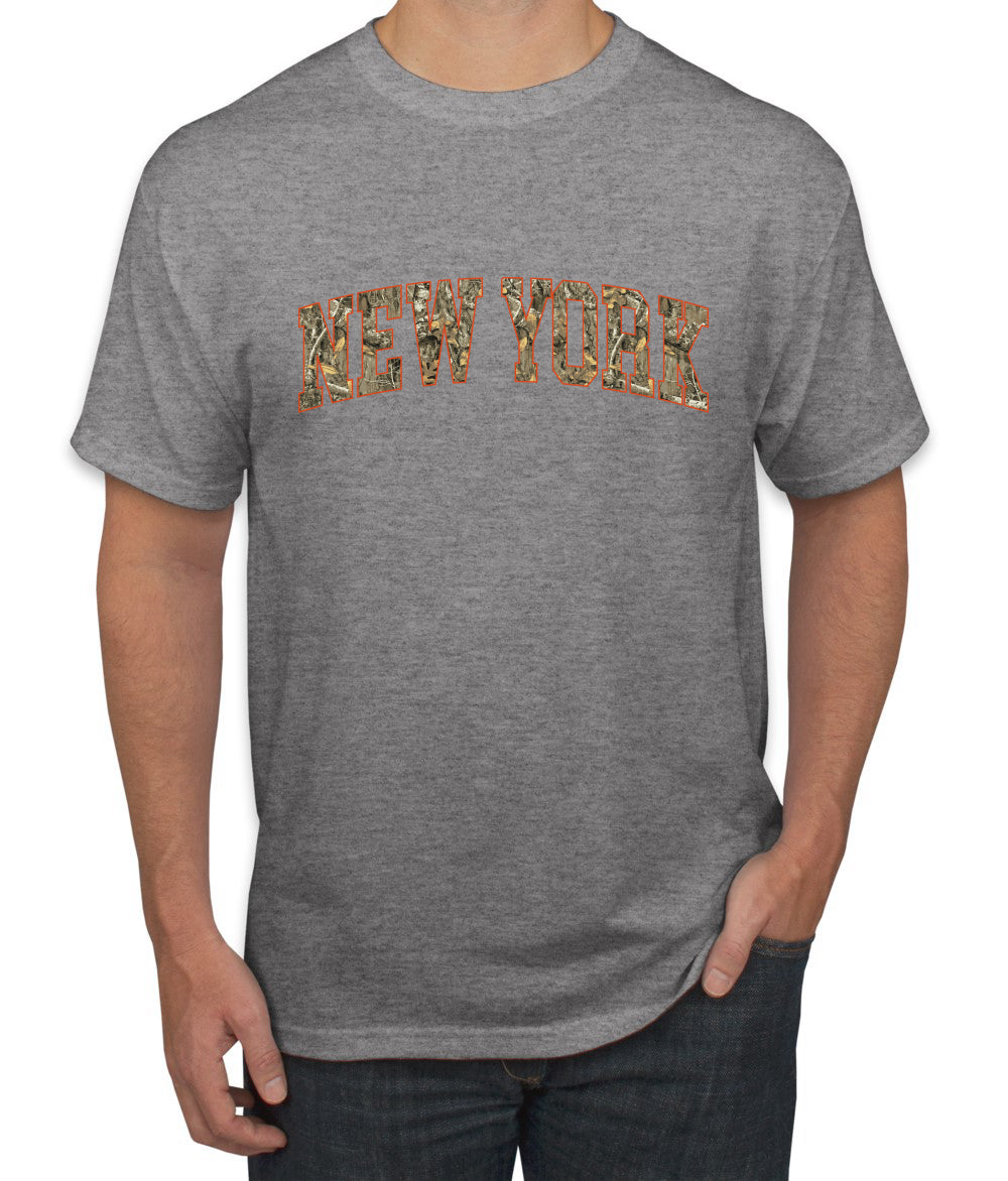 New York  Camo Fill Orange Outline Sweater, Unisex Men's T-Shirt