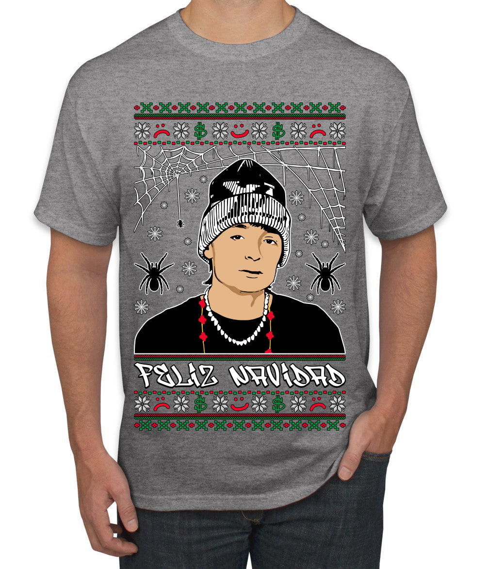 Peso Feliz Navidad Pluma Ugly Christmas Sweater Men's T-Shirt