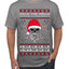 Valhalla Deck The Halls With Skulls & Bodies Ugly Christmas Sweater Men's T-Shirt