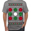 Deck the Halls with Bocce Balls, Funny Classic Italy Italian Sports Ugly Christmas Sweater Men's T-Shirt