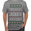 This Is As Jolly As I Get, Funny Humor, Ugly Christmas Sweater Men's T-Shirt