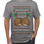 He Loves my Chestnuts, Ugly Christmas Sweater Unisex Men's T-Shirt