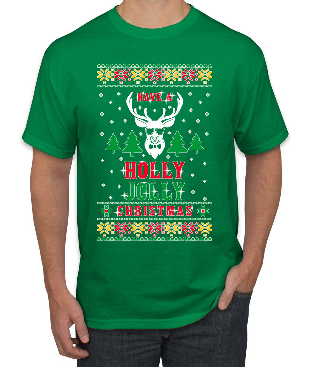 Have A Holly Jolly Christmas Ugly Christmas Sweater Men's Graphic T-Shirt