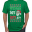 Where my Hos At Santa Funny Ugly Christmas Sweater Men's Graphic T-Shirt