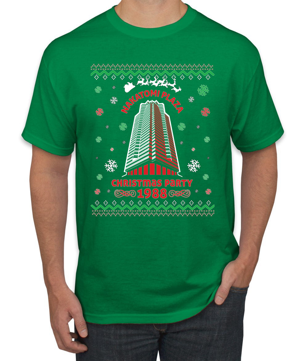 Nakatomi Plaza Christmas Party 1988 Ugly Christmas Sweater Men's Graphic T-Shirt