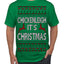 Chickenleigh It's Christmas Funny Viral Trending Meme Ugly Christmas Sweater Men's T-Shirt