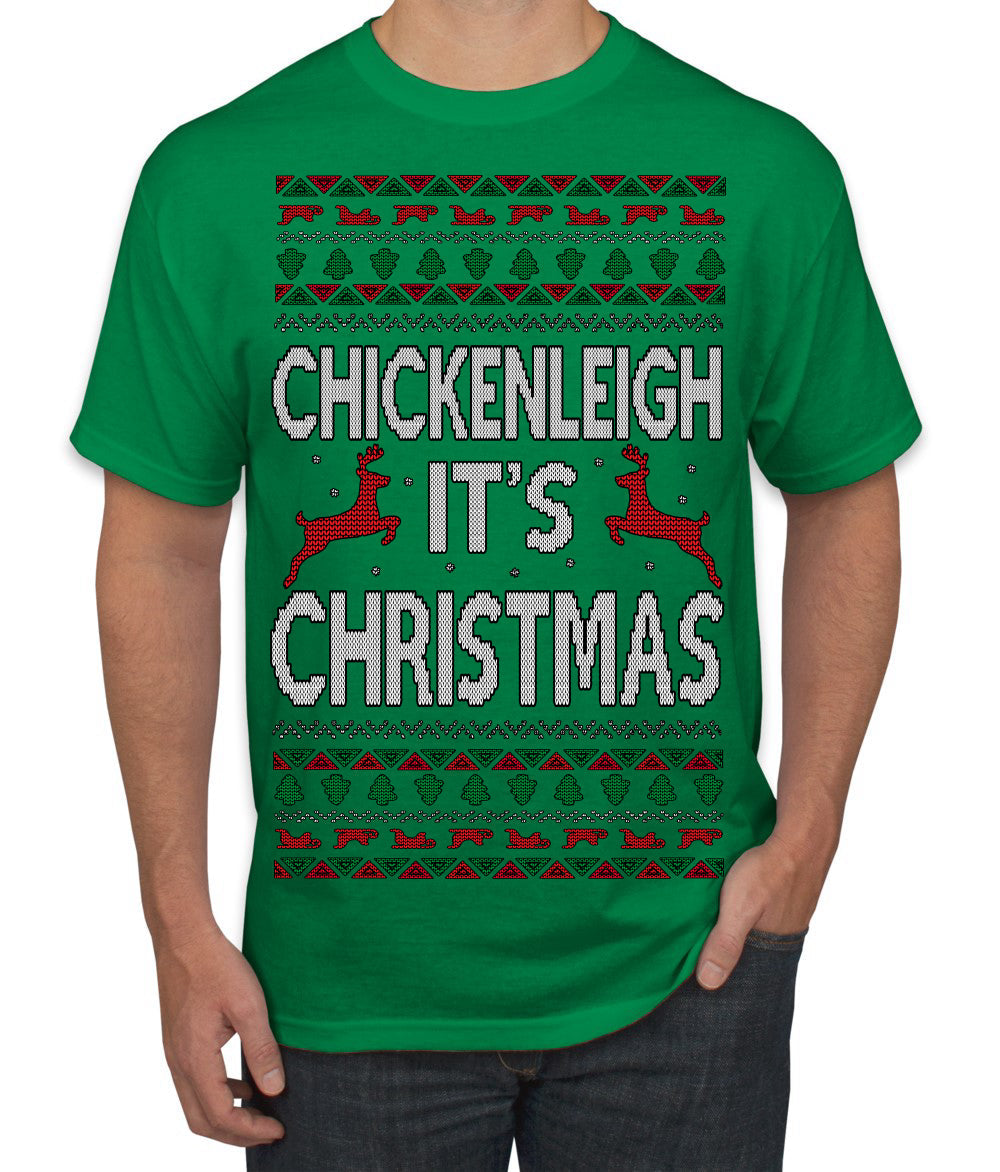 Chickenleigh It's Christmas Funny Viral Trending Meme Ugly Christmas Sweater Men's T-Shirt