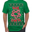 Hail Santa Funny Satanic Candy Devil Heavy Metal Satan Ugly Christmas Sweater Men's T-Shirt