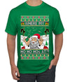Santa Stripping Money Club Where My Ho's At Ugly Christmas Sweater Men's Graphic T-Shirt