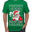 Ho Ho Ho Hold My Joint Weed Santa Smoking Ugly Christmas Sweater Men's Graphic T-Shirt