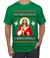 Put Christ Back In Christmas Ugly Christmas Sweater Men's T-Shirt