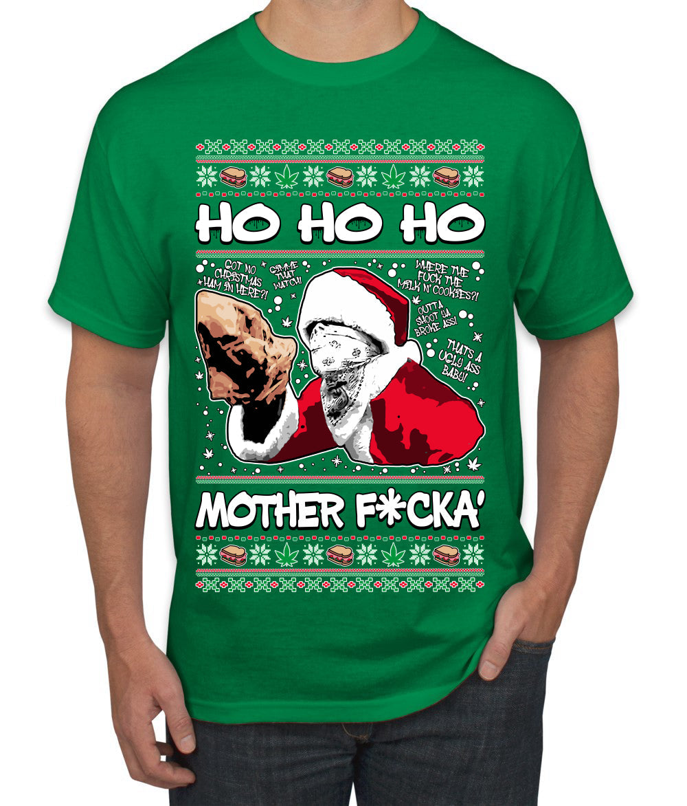 Friday Hood Santa  Ugly Christmas Sweater Men's T-Shirt
