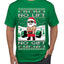 No Lift No Gift Fitness Workout Santa Ugly Christmas Sweater Men's T-Shirt
