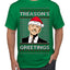 Treason's Greetings Biden President Humor Ugly Christmas Sweater Men's T-Shirt