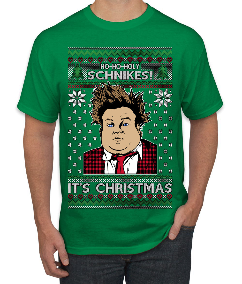 Ho Ho Holy Schnikes Funny 90s Classic Tommy Boy Movie Ugly Christmas Sweater Men's T-Shirt