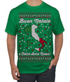 Buon Natale e Felice Anno Nuovo! Merry Christmas and Happy New Year Ugly Christmas Sweater Men's T-Shirt