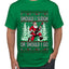 Should I Sleigh Or Should I Go, 80s Rock n' Roll Song, Electric Guitar, Ugly Christmas Sweater Men's T-Shirt