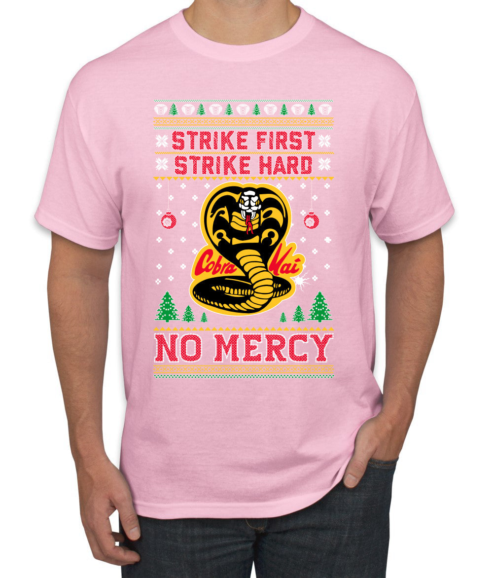Strike First Strike Hard No Mercy Xmas Ugly Christmas Sweater Men's Graphic T-Shirt