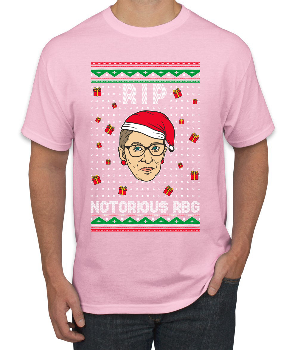RIP Notorious RBG Ruth Bader Ginsburg Ugly Christmas Sweater Men's Graphic T-Shirt