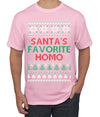 Santa's Favorite Homo Ugly Christmas Sweater Men's T-Shirt
