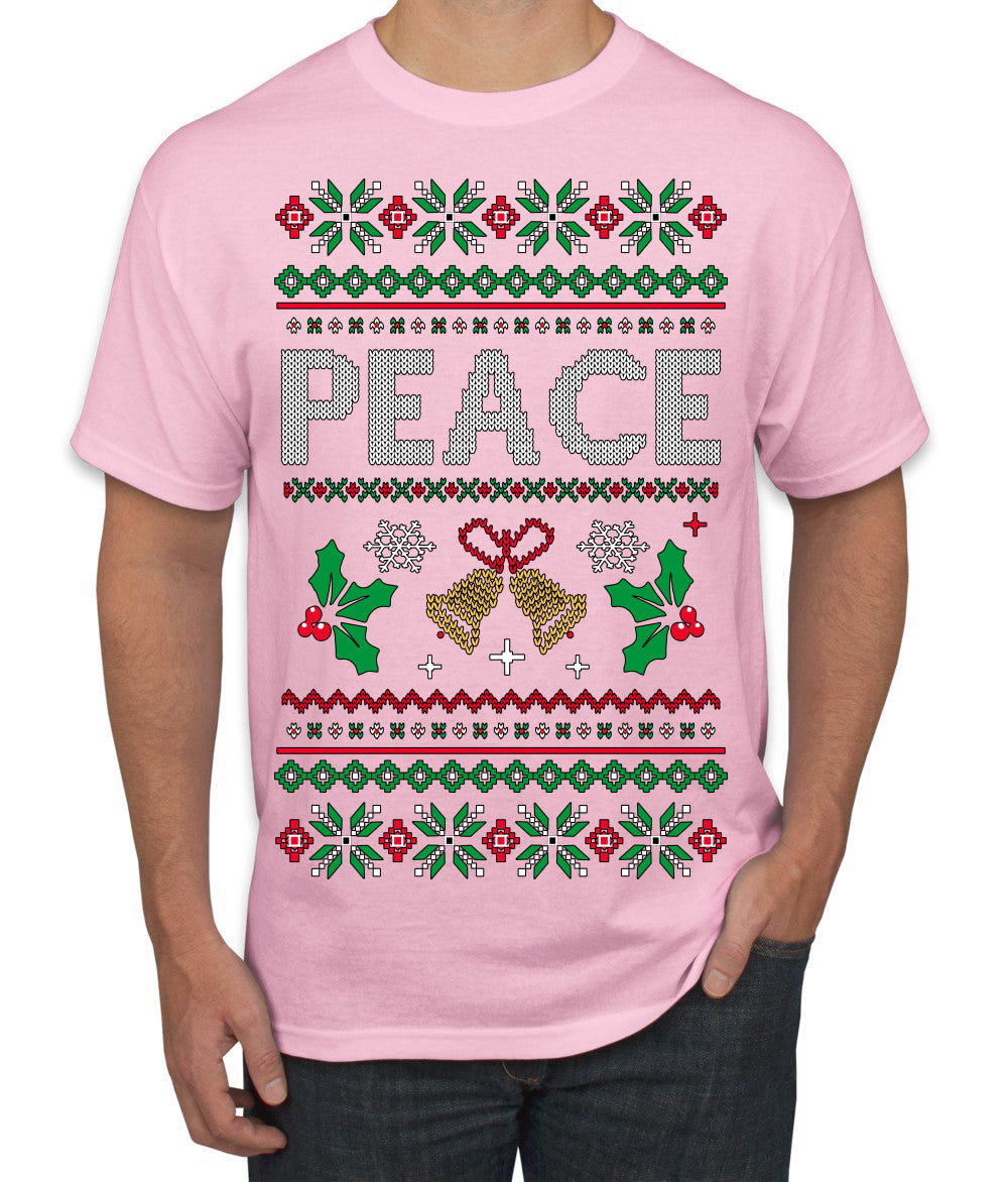 Peace Ugly Christmas Sweater Men's T-Shirt