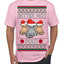 Better Not Pout, Cute Sad Santa Cats | Funny Ugly Christmas Sweater Men's T-Shirt