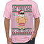 Ask Your Mom If I'm Real Funny, Funny Dirty Inappropriate Censored Santa Claus Ugly Christmas Sweater Men's T-Shirt