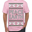 Peace On Earth Funny Xmas Cute Pink Angel Cross Ugly Christmas Sweater Men's T-Shirt