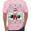 No Lift No Gift Fitness Workout Santa Ugly Christmas Sweater Men's T-Shirt