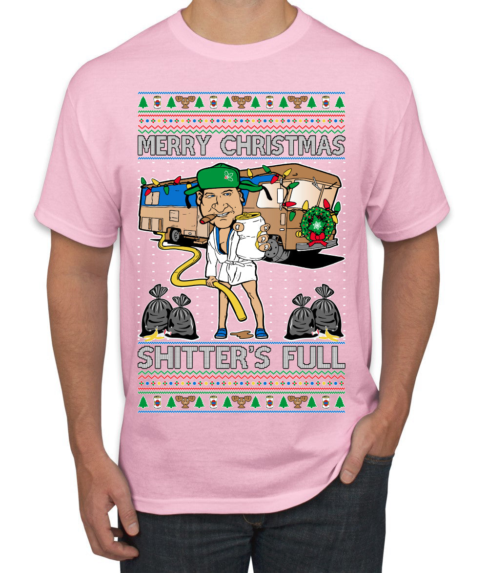 Merry Christmas Shitter's Full Ugly Christmas Sweater Men's T-Shirt