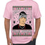 Peso Feliz Navidad Pluma Ugly Christmas Sweater Men's T-Shirt