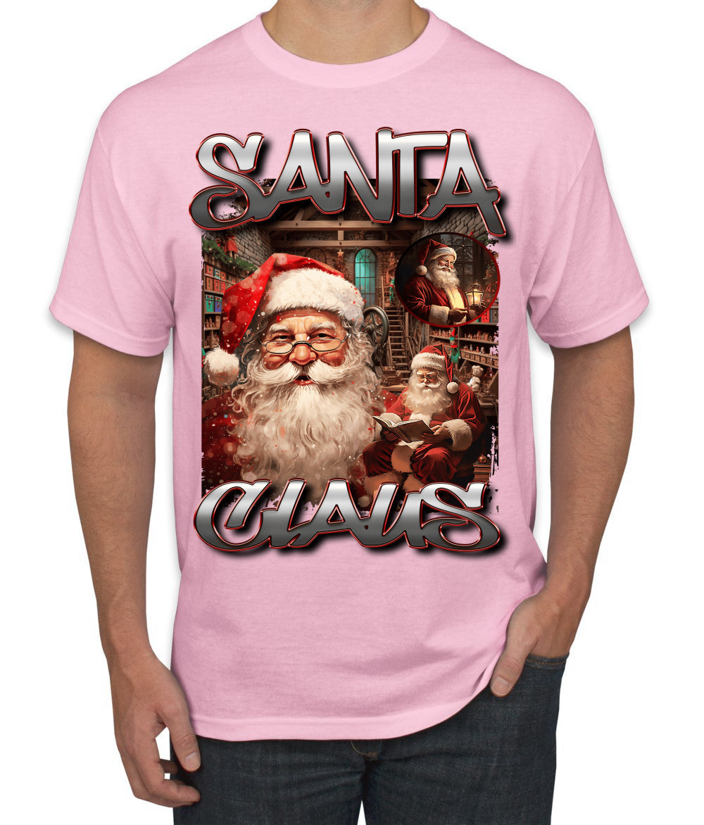 Santa Claus Bootleg Rap Music Style Ugly Christmas Sweater Men's T-Shirt