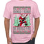 Should I Sleigh Or Should I Go, 80s Rock n' Roll Song, Electric Guitar, Ugly Christmas Sweater Men's T-Shirt