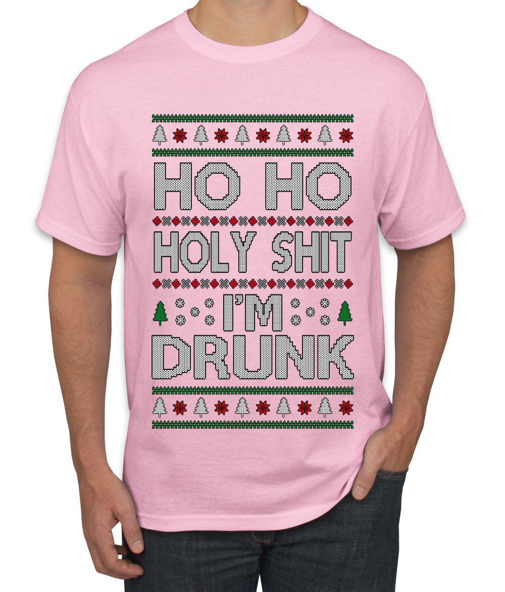 Ho Ho I'm Drunk, Funny Humor Christmas Unisex Sweater, Ugly Christmas Sweater Men's T-Shirt