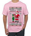 When I Think About You I Touch My Elf, Ugly Christmas Sweater Men's T-Shirt