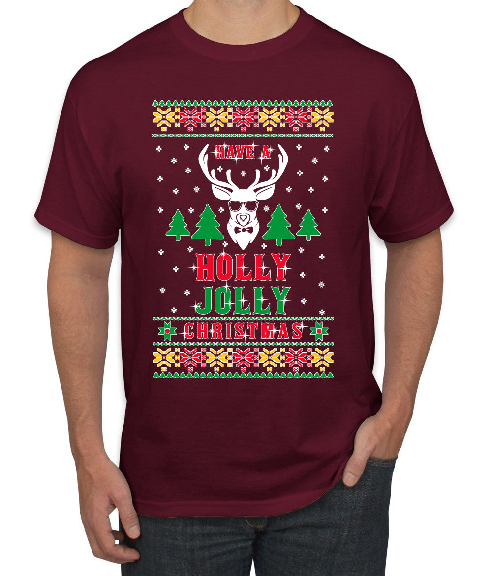 Have A Holly Jolly Christmas Ugly Christmas Sweater Men's Graphic T-Shirt