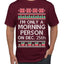 I'm Only A Morning Person on December 25th Ugly Christmas Sweater Men's T-Shirt
