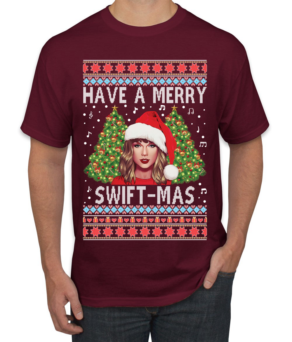 Merry Swiftmas Ugly Christmas Sweater Men's T-Shirt