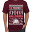 I Prefer Halloween Dancing Skeletons Ugly Christmas Sweater Men's T-Shirt