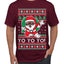 Yo Yo Yo Black Santa Ugly Christmas Sweater Men's T-Shirt