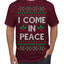 I Come in Peace Ugly Christmas Sweater Men's T-Shirt