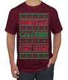 Christmas Calories Don't Count Funny Family Holidays Ugly Christmas Sweater Men's T-Shirt
