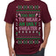 Too Hot to Wear an Ugly Sweater, Funny Pink Candy Cane Cut Diva Girl Reindeer Xmas Ugly Christmas Sweater Men's T-Shirt