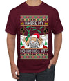 Santa Stripping Money Club Where My Ho's At Ugly Christmas Sweater Men's Graphic T-Shirt