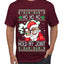 Ho Ho Ho Hold My Joint Weed Santa Smoking Ugly Christmas Sweater Men's Graphic T-Shirt
