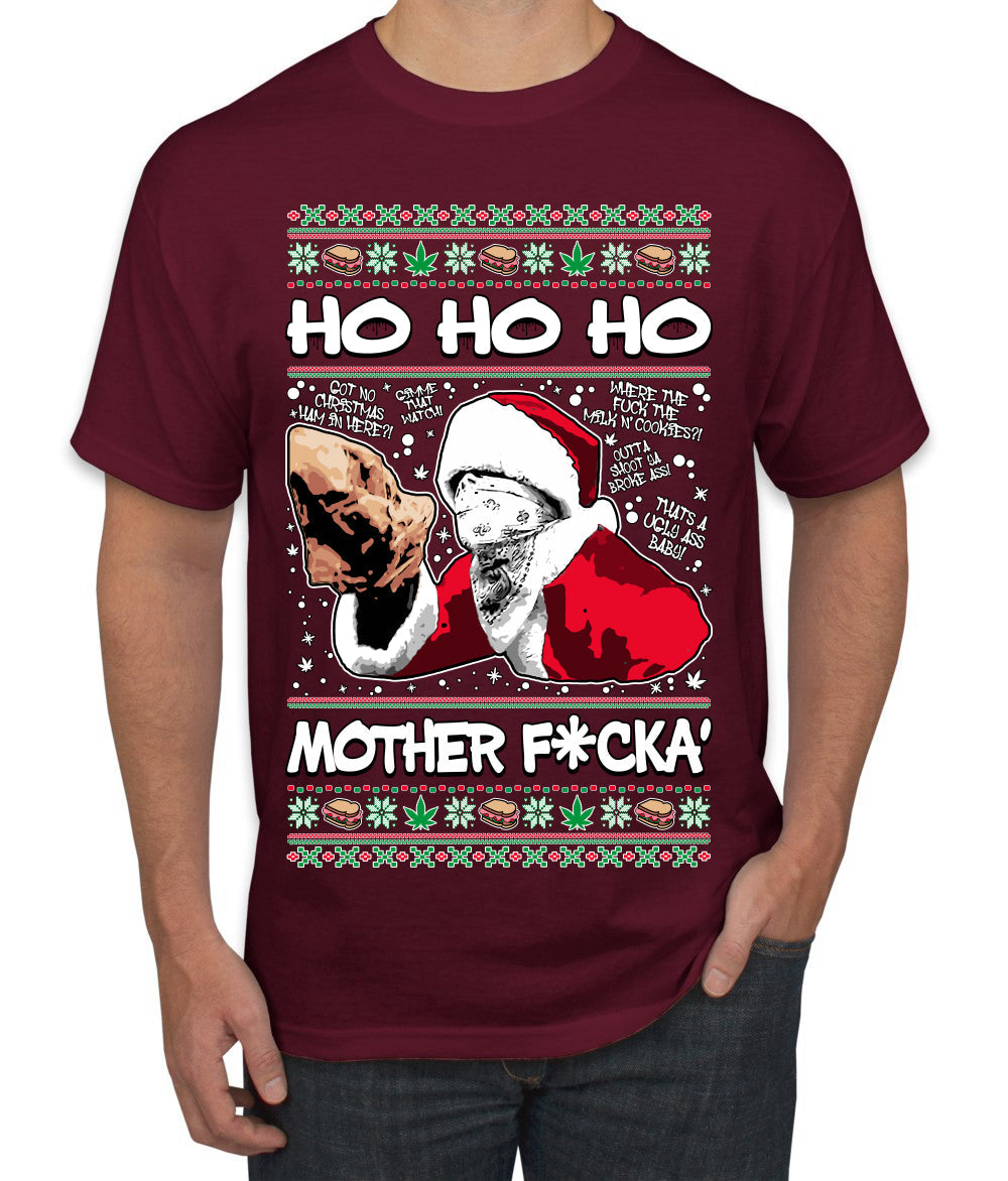 Friday Hood Santa  Ugly Christmas Sweater Men's T-Shirt