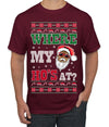 Where My Ho's At? Ugly Christmas Sweater Men's T-Shirt