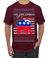 I'm Dreaming Of A Right Christmas Republican GOP  Ugly Christmas Sweater Men's T-Shirt