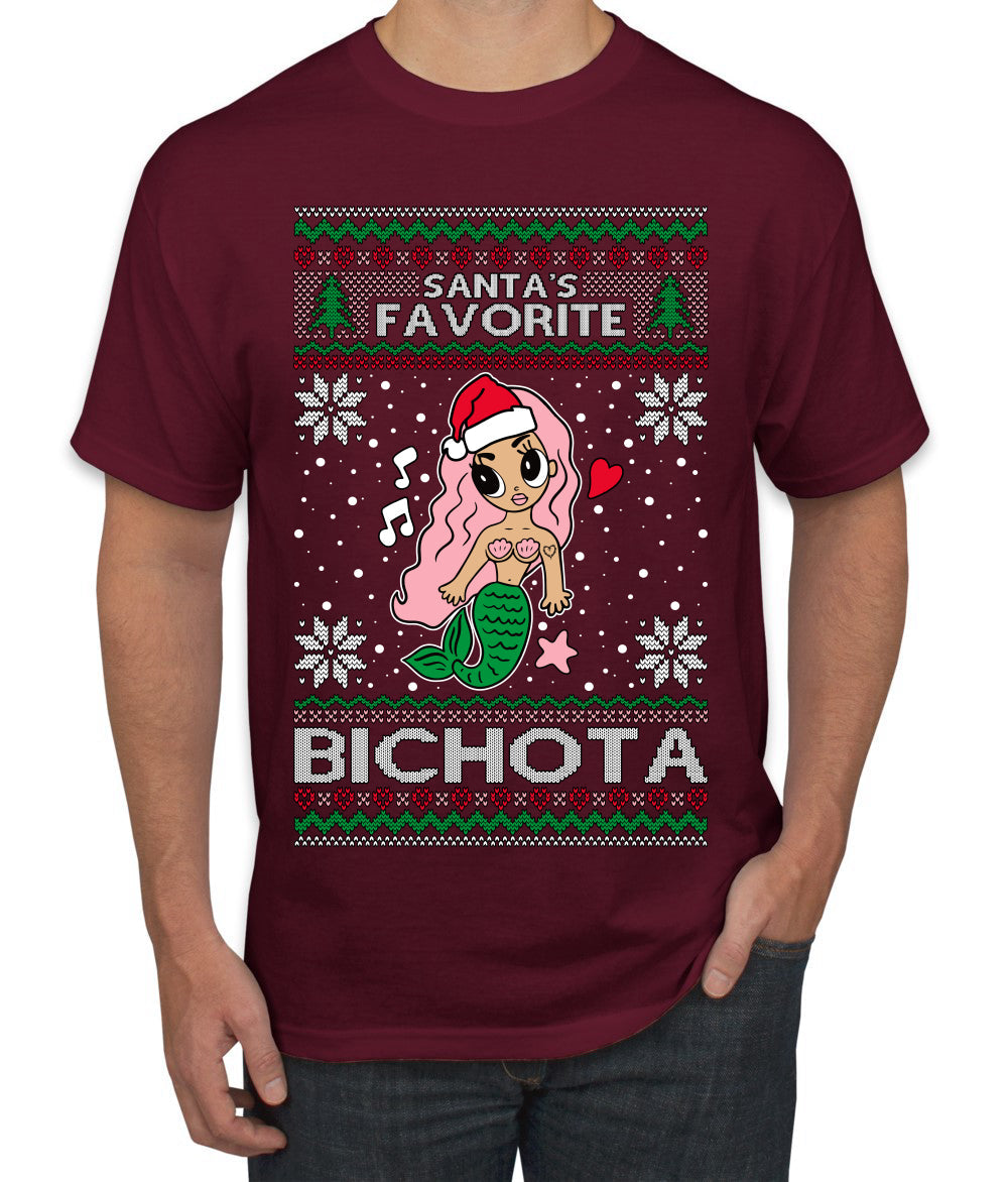 Christmas Karol Santa's Favorite Bichota Ugly Christmas Sweater Men's T-Shirt