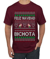 Feliz Navidad Bichota Ugly Christmas Sweater Men's T-Shirt